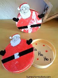 Coloriage tête de père noël. Bricolage De Noel La Boite Du Pere Noel