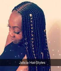 Women Enjoy Wearing Box Braids Because These Braids Not Only Allow Them To Extend The Length Of Their Hair But They Can Hair Styles Scalp Braids Braid Styles