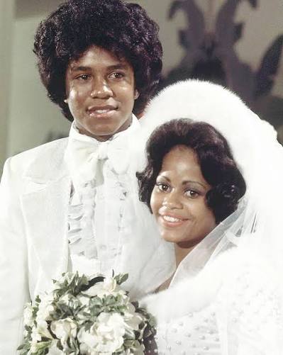 Jermaine Jackson & Hazel Gordy (daughter of Motown Records founder Berry  Gordy), photographed during their wedding reception at the Beverly Hills  Hotel, in Los Angeles, on December 15th, 1973.