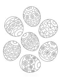 Easter egg templates in 4 different designs to color and create crafts with! 66 Easter Egg Coloring Pages Templates Free Printables