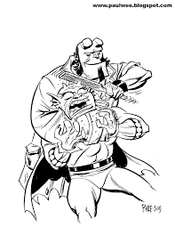 Click the hellboy coloring pages to view printable version or color it online (compatible with ipad and android tablets). Hellboy Superheroes Printable Coloring Pages