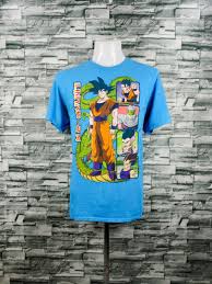 Dragon Ball Z Son Goku Gohan Vegeta & Friends Blue Shirt, Men's Fashion,  Tops & Sets, Tshirts & Polo Shirts on Carousell