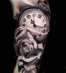 Dessin tete de mort avec rose facile. 100 Tatouages D Horloge Pour Homme Tatouez