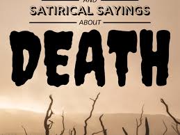 Satire is my weapon but i am too discreet. Funny And Clever Quotes About Mortality Death And Dying Holidappy