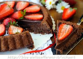 Ieri ho provato a prendere un pò di sole. Crostata Soffice Al Cioccolato Con Ganache E Fragole