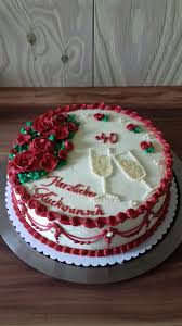 Rubinhochzeit 40 Hochzeitstag Rubinhochzeit Torte Hochzeit Torte Zum Hochzeitstag