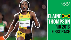 Born 28 june 1992) is a jamaican track and field sprinter specializing in the 100 metres and 200 metres. Elaine Thompson S First Olympic Race Youtube