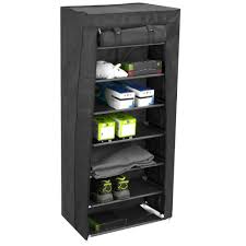Check spelling or type a new query. Primematik Fabric Wardrobe For Clothes And Shoes Storage And Organiser 60 X 28 X 120 Cm Black With Roll Up Door Buy Online In Cape Verde At Capeverde Desertcart Com Productid 125584772