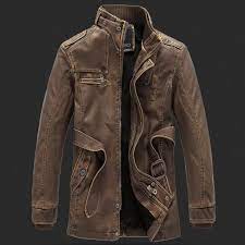 Zombie Apocalypse Protective Long Leather Jacket With High Collar Leather Jacket Men Leather Jacket Pu Leather Jacket