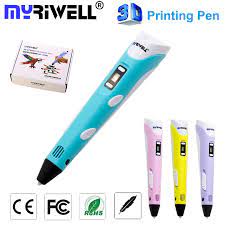 3d Pen Myriwell 2nd Generation Rp 100b Led Display Diy 3d Printer Pen With 3color 9m Abs Arts 3d Pens For Kids Drawing Tools 3d Printer Pen 3d Pens 3d Pen