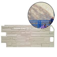 Stone veneer comes in different materials, including faux stone veneer and manufactured stone veneer. Exterior Plastic Panels