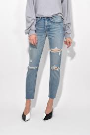 Grlfrnd Cotton Karolina High Rise Jean In A Little More Love In Blue Lyst