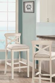Phi villa bar stools counter height,30 inches square leather bar stools without back for kitchen island,dining room and living room,modern designed bar stools furniture decorates every room,black. Bayview Wood X Back Non Swivel Bar Stool White Wirebrush