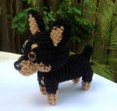 Miniature Pinscher Amigurumi Dog Crochet Puppy Stuffed Animal Plush Made To Order Miniature Pinscher Pinscher Crochet Dog