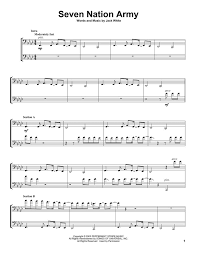 2cellos Seven Nation Army Sheet Music And Printable Pdf Music Notes Cello Sheet Music Seven Nation Army Cello Music