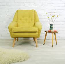 Vintage Retro Mid Century Mustard Danish Style Armchair Chair 1950s 60s Ebay Vintage Living Room Living Room Designs Furniture