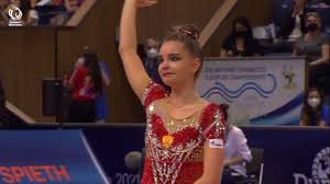 Arina averina hoop nationals 2021 ef 27 90. Dina Averina Rus 2021 Rhythmic European Champion Ribbon Youtube