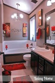 With the help of a few clever fixtures, lightings, colors and accessories, a good small bathroom design would allow you to get all the luxuries and black and white small bathroom interior design. Red Black And White Bathroom Ideas Black And Red Bathroom Incredible Furniture