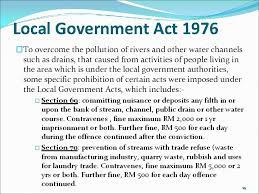 Local goverment act (171),1976 local government act 171 is operate under uniform laws Protection Of Water Resources 1 Chapter Synopsis Students