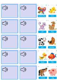 Farm Animals Listen And Match Language English Grade Level Preschool School Subje In 2020 English Worksheets For Kids Preschool Learning Free Farm Animals For Kids