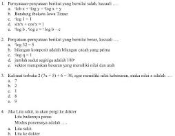 Sudut yang memiliki ukuran 90° disebut sebagai sudut … 2.sebuah segitiga sama sisi mempunyai 3 sudut, jumlah dari ketiga sudut tersebut yaitu … 3.april mempunyai kaset 10 dm. Contoh Soal Matematika Kelas 10 Uas Kumpulan Contoh Surat Dan Soal Terlengkap