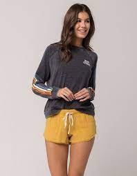 Rip Curl Classic Surf Yellow Womens Beach Shorts Yello 314542600 Vintage Summer Outfits Womens Beach Shorts Summer Outfits