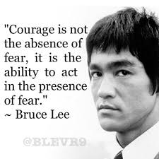 Image] "Courage is not the absence of fear..." Not sure if this fits here  but… |