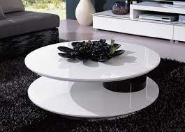 5% coupon applied at checkout save 5% with coupon. Round Shaped Contemporary White And Black Coffee Table Coffee Table Furniture Contemporary Coffee Table Coffee Tables For Sale