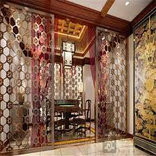 Aluminium frames on castor wheels. China Hot Sale Oem Stainless Steel Screen Partition For House Room Divider Decoration China Metal Screen And Room Divider Price