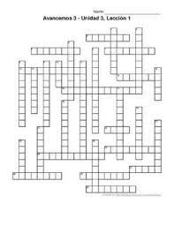 Read pdf avancemos 3 unidad leccion 2 answer key it! Pin On Disney Crossword Puzzles