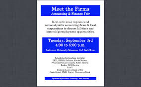 Meet The Firms Accounting And Finance Fair Accounting And Finance Finance Employment Opportunities