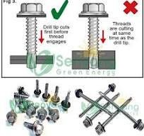 Hex Washer Head Self-Drilling Screws for Solar Mounting ...