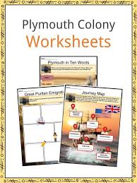 The pilgrims were the first europeans to land in southern new england and to interact with the native people. Plymouth Colony Facts Worksheets Settling Impact History For Kids