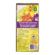 6 pack wet foam brick, green foam for florist, home craft, 9 x 4 x 3 inches x 1. Premium Wet Floral Foam Dollarama
