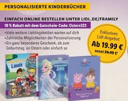Außergewöhnliche und personalisierte geschenke sind viel gesuchte geschenkideen zu allen anlässen. Lidl Personalisierte Kinderbucher Mit Zehn Prozent Extra Rabatt Discountfan De