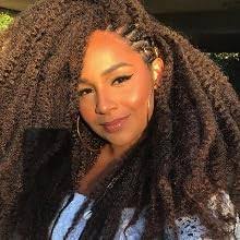 Amazon.com : 8 Inches Marley Hair Short Afro Kinky Twist Packs Marley Hair  Curly Crochet Hair for Twists Marley Twist Crochet Braids Synthetic Kinky  Hair Extensions(3Packs -1B) : Beauty & Personal Care