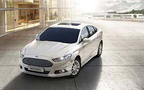 Download Wallpapers Ford Mondeo Hybrid 2018 White Sedan Business Class American Cars White Mondeo Ford Besthqwallpapers Com Ford Mondeo Sedan Hybrid Car