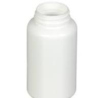 8.5 oz./250cc White HDPE Wide Mouth Packer Bottle with 45/400 Neck (Cap &  Band Sold Separately)