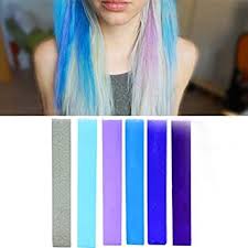 You can see, there are still streaks of blue, and it definitely still has a subtle ombre look. Buy Lilac Blue Miley Cyrus Ombre Hair Color Sky Blue Hair Color With Shades Of Silver Light Blue Lilac Steel Blue Royal Navy A Pack Of 6 Hair Chalk