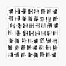 Maybe you would like to learn more about one of these? Distressed Circles And Tally Marks Design Sticker By Getitgiftit Redbubble