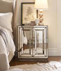 Antique Mirrored Side Table Mirrored Nightstand Mirrored Furniture Furniture