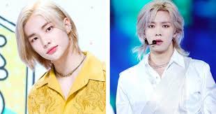 Fringes generally add to the shape and body of 33. 11 Male Idols Who Impress With Their Striking Visuals In Long Blonde Hair Koreaboo