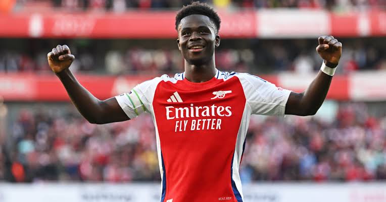 Saka returns to Arsenal training two weeks before Madrid first leg