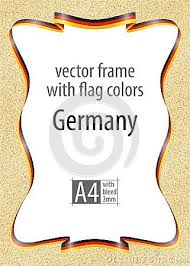 Frame And Border Of Ribbon With The Colors Of The Germany Flag Template Elements For Your Certificate And Diploma Vector With Germany Flag Malawi Flag Flag