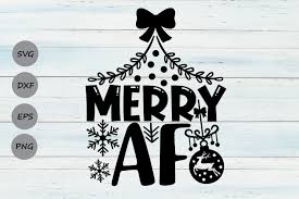 With these christmas png images, you can directly use them in your design. Merry Af Graphic By Cosmosfineart Creative Fabrica