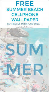 free summer beach phone wallpaper