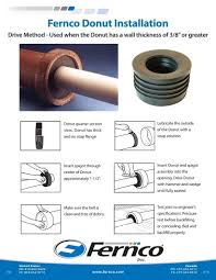 Flexible pvc compression donut is designed to maintain strength and flexibility. Fernco Donut Installation Fernco Us