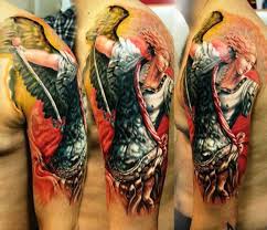 Oh glorioso príncipe de la hueste celestial, san miguel arcángel, defiéndenos en la batalla y en el terrible combate que estamos librando contra los principados y potestades del aire, contra los dominadores de este mundo tenebroso, en contra de. Angel Tattoo By Kobay Tattoo Post 4288 Angel Tattoo Cool Tattoos Angel Tattoo Meaning