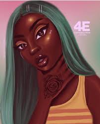 Beautifulhairstylescartoon Black Girl Art Black Love Art Black Girl Magic Art