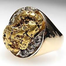 Black And Gold Ring Mens Men S Fine Estate Jewelry Eragem Natural Gold Nugget Gold Nugget Ring Black Gold Jewelry